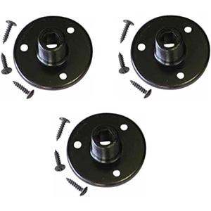 Audio2000'S AST4264BX3 3-Pack Black Microphone Gooseneck Table Mounts with 5/8" X 27 Threads and Mounting Screws