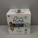 Pampers Pure Protection Baby Diapers, Size 0 (10 lbs ), 128 Count, Up to 100% Leakproof, Premium Plant-based Skin Protection, Hypoallergenic Soft Diapers (Newborn)