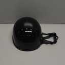 Motorcycle Half Helmet Beanie Cruising Skull Cap Small Helmets for Motorbike Scooter Chopper Moped Scooters Electric (Gloss Black, Smal)