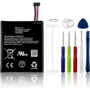 Rechargeable 0-Cycle Replacement Battery S2 (6-Pin) Compatible with Ring Video Doorbell 2nd Generation (6 Cable Plug) Version