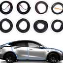 Soundproof Sealling Strips Compatible with Tesla Model Y 2019-2024 2025 Accessories Door Seal Kit Soundproof EPDM Rubber Weather Draft Strip Wind Noise Reduction Sound Proofing Kits (9 Pack)