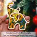 3 x Friendship Elephant Gifts for Women 2025 - Sisterhood Bestie Ornament, Elegant Birthday Gifts for Sisters Siblings, Unique Ornaments for Tree Decor, Thoughtful for Friends