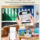Label Maker Machine with-Tape, Rechargeable Label Maker Waterproof-Labels, Backlit Bluetooth Labeler, M950 12mm Portable Labeling Maker for Home Organization Office School Teacher Supplies