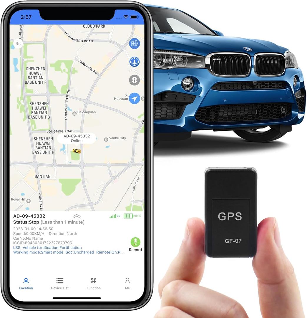 GPS Tracker for Vehicles, Mini Magnetic GPS, Real Time Car Locator, GSM SIM GPS Tracker for Vehicle, Easy to Use, Full USA Coverage, No Hidden Fee