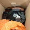 Leather Office Chair, PU Home Computer Desk Chairs with Ergonomic Back Support, 360Swivel Free, Small Gaming Chair with Wheels and Adjustable Armrests, for Short People Use (1 Pack, Vintage Brown)