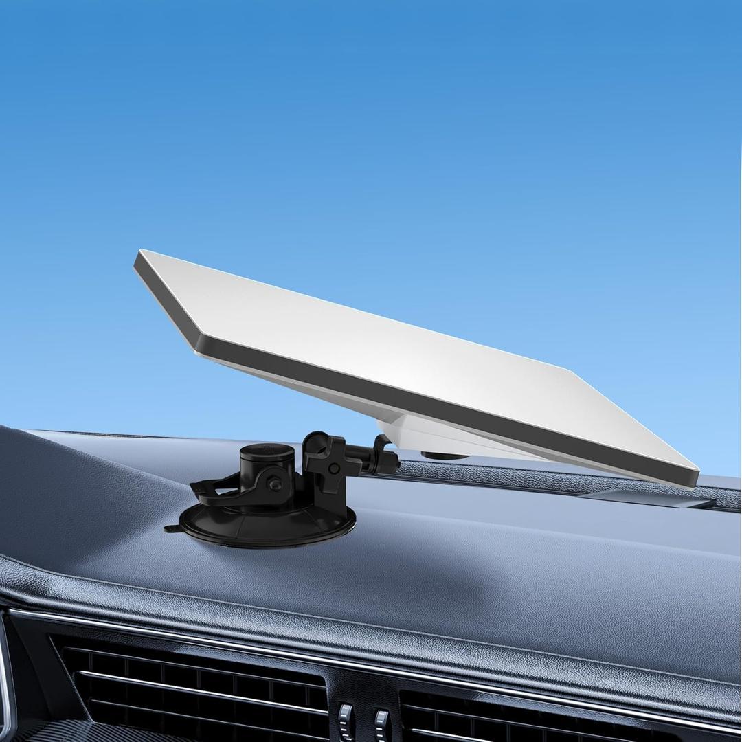 Starlink Mini Car Mount for Dashboard, Sticky Suction Base, 90 Angle-Adjustable, Starlink Mini Mounting Kit, Car Suction Cup Mount Ensures Stable Setup While Driving