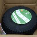 15x6.00-6 Lawn Mower Tires(Yellow Wheel)15x6-6 Front Tire Replacement for Craftsman/John Deere/Cub Cadet Riding Mowers,4 Ply Tubeless-3" Offset Hub,3/4" Bushing
