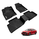 YITAMOTOR Floor Mats Fit for 2016-2021 Honda Civic Coupe/Sedan/Type R, 2017-2021 Honda Civic Hatchback, Custom Fit Civic Floor Liners, 1st & 2nd Row