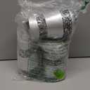 Creative Scents Silver Mosaic Bathroom Accessories Set Complete - 6 Piece Bathroom Set Includes: Bathroom Trash Can, Tissue Cover, Soap Dispenser, Toothbrush Holder, Tumbler & Soap Dish