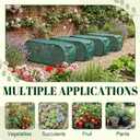4 Pack 35 x 14 x 16 in Pop up Garden Plant Shade Tent 80% UV Resistant Plant Shade Net Foldable Crop Cage Cloth with Stakes for Outdoor Vegetable Fruit Protector Sun Protection Easy Setup
