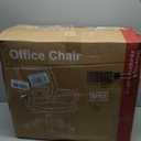 DUMOS Home Office Chair - Ergonomic Mid Back Mesh Desk Chair with Lumbar Support & Rocking Mode, Height Adjustable with Fixed Armrest, for Computer, Gaming, Meeting, 360° Swivel, Black
