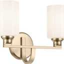 Kichler Gioe 2-Light Bathroom Vanity Light, Champagne Bronze