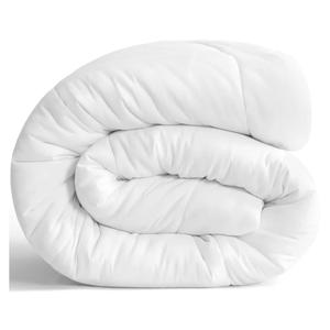 Twin Sized Comforter (70"x90") - Down Alternative Duvet Insert, All Season Bedding Quilted with Corner Tabs, Machine Washable, Soft Comforter Only, White