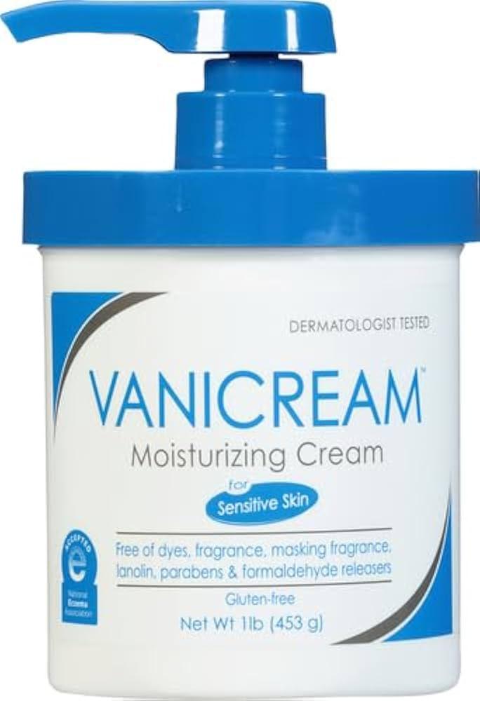 Vanicream Moisturizing Skin Cream with Pump Dispenser  16 fl oz (1 lb)  Moisturizer Formulated Without Common Irritants for Those with Sensitive Skin