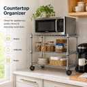 Simple Deluxe 3-Tier Storage Shelves, 750 Lbs Loading Capacity, 24.02" W x 13.78" D x 21.97" H Shelving Unit for Garage, Pantry and Kitchen, Chrome, 3-Tier, 24"W x 14"D x 22"H
