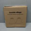 Rustic Lampshades Set of 2, Bell Lamp Shades Replacement 6"x13x10", Medium Faux Leather Lampshades for Table Lamps, Floor Lamps, Hand Crafted(Spider Fitter), Harp Holders Included, Assembly Required