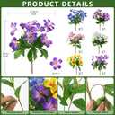 Homsunny Artificial Flowers for Outdoor, Fake Silk Flowers UV Resistant, Realistic Faux Plants Flowers for Front Door Porch Planter Patio Yard Garden Spring Decor