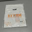BTFBM Short Sleeve Shirts for Women 2026 Lace Summer Tops Spring Casual Loose Crew Neck T-Shirt Cute Vacation Outfits (L)