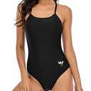 Century Star One Piece Bathing Suit for Women Bathing Suits for Teens Womens one Piece Swimsuits Juniors Swimsuits for Teen Girls 01 Black 2-4