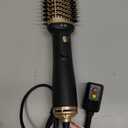 Hair Dryer Brush Blow Dryer Brush in One, 4 in 1 Hair Dryer and Styler Volumizer with Oval Barrel, Professional Salon Hot Air Brush for All Hair Types, Gold