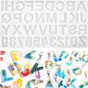 YITIAOXIAOYU Silicone Alphabet Resin molds, Digital Alphabet Jewelry, Silicone Resin molds, Chocolate Alphabet molds, for DIY Craft Casting.