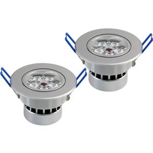 Lemonbest Dimmable 110V 5W LED Ceiling Light Downlight, Warm White Spotlight Lamp Recessed Lighting Fixture, Halogen Bulb Replacement (2pcs)