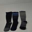 Doctor's Select 3 Pairs Plus Size Compression Socks Wide Calf | Bamboo Viscose Knee High Socks for Circulation Support | Wide Compression Socks | Black, Gray, Navy -XXL