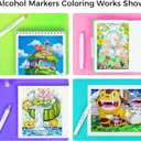 SAVZJSD Alcohol Markers, 200 Colors Alcohol Markers Set, Dual Tip Markers for Adults, Artists in Coloring, Sketching & Drawing (Fine & Broad)