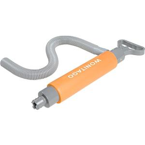 Manual Bilge Pump for Kayak, Canoe and Boat, 17" Portable Siphon Hand Water Pump for Kayaks with Reversible Hose, Orange