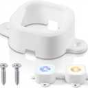 60 Pcs Light Clips Compatible with Govee Outdoor Lights H706, White Permanent Light Brackets with Screws, Mounting Brackets for Govee Pro, No Adhesive Needed for Soffit and Eaves