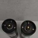 Electric Salt and Pepper Grinder Set Automatic Battery Pepper Mill Shakers Adjustable Coarseness Upgraded Larger Capacity with Led Home and Kitchen Appliances Birthday Gifts for Women Mom (Black/Black)