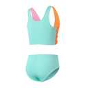 J·E Sterguard Girls Two Piece Swimsuits Teen Bikini Color Block Girls' Swimwear Ribbed Bikini Criss Cross Swimsuit Size 10 1287-G