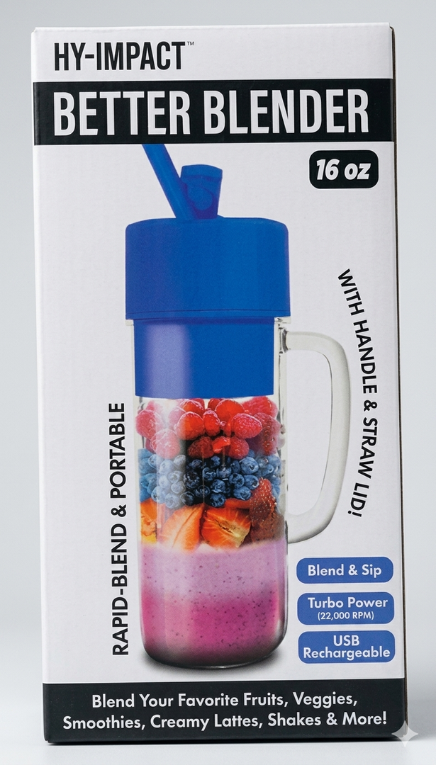 HY-IMPACT Better Blender Turbo Power USB Rechargeable 16 Oz