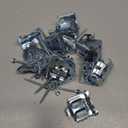 Jetec 12 Pieces Mini Blind Brackets for Window Blinds, with Screws (1.18x1.18 Inch)