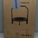 BCAN 40" Mini Rebounder Trampoline for Adults with Bar, 450/550LBS Fitness Trampoline with Bungees, Adjustable Handle, Stable & Quiet, Indoor Outdoor, Whole-Body Workout & Relaxation at Home
