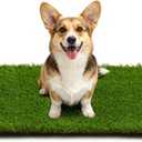 Artificial Grass Turf Grass for Dogs & Outdoor Use, Realistic Fake Lawn Grass for Patio, Garden, Balcony, Durable Turf for Indoor Outdoor Mats (23.6 x 19.7 in)