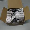 Ceenna 2 Set White Air Blower for Inflatables Replacement, 12v 1.5a Inflatable Motor Fan Blower with 3 LED Light String and Adapter for Christmas Yard Indoor Outdoor Xmas Holiday Decorations