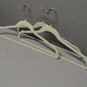 50 Pack Beige Velvet Hangers,Non Slip,Heavy-Duty,Slim,Space Saving,with Felt Surface and Gold 360Swivel Hook,for Pants,Outfit,Skirts,Suits,Coats,Dresses ect.