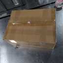 Garwarm 20" Caged Ceiling Fan With Light, Flush Mount Bladeless Fandelier With Remote, Small Low Profile for Bedroom, Kitchen, Dining Room, White Gold