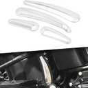 Curved Swingarm Frame Insert Set Fit For Harley Softail Fat Boy FLS FXS FLSTN FLSTFB 2008-2017 4PCS