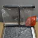 TV Stand for 55 Inch TV, Entertainment Center with 3-Tier Open Shelves, TV Console Table for Living Room, Bedroom, Rustic Brown