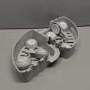 LEVERLOC Corner Shower Caddy Suction Cup, shower shelves suction cup, 2 Pack Basket Powerful Bathroom, Waterproof & Oil-proof Organizer for Kitchen, No-Drilling Removable (Grey)