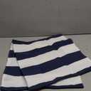 Outdoor Throw Pillow Cover Simple Navy Blue White Stripes Waterproof Cushion Covers 2 Pack Nautical Theme Stripe Pillow Cases Home Decoration for Patio Garden Couch Sofa 16x16 In White/Blue