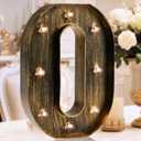 OYCBUZO Golden Black Led Marquee Letter - Industrial, Vintage Style Light Up Alphabet Letter Sign for Cafe Wedding Birthday Party Christmas Lamp Home Bar Initials Decor - O