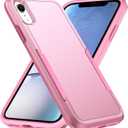 Compatible with iPhone XR Case, Heavy Duty Protection Shockproof Dropproof Dustproof Anti-Scratch Phone Case Cover for xr -Pink