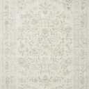 Loloi Rifle Paper Co. Courtyard Collection COU-01 Yellow/Multi 2'-3" x 3'-9" Oval Accent Rug feat. CloudPile