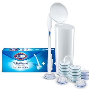 Clorox ToiletWand Disposable Toilet Cleaning System, Spring Cleaning Essential, ToiletWand, Storage Cadd