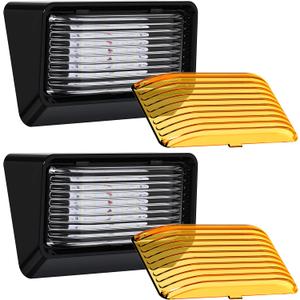 Leisure LED 2 Pack RV Exterior Porch Utility Light 12v 280 Lumen Lighting Fixture. Replacement Lighting for RVs, Trailers, Campers, 5th Wheels Black Base, Clear and Amber Lens (Black, 2-Pack) Leisure LED 2 Pack RV Exterior Porch Utility Light 12v 280 Lumen Lighting Fixture. Replacement Lighting for RVs, Trailers, Campers, 5th Wheels Black Base, Clear and Amber Lens (Black, 2-Pack)