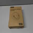 2025 Model Breathable Soft Leather Car Steering Wheel Cover for Men Women, Non-Slip, Comfortable,Universal 15 inches Steering Wheels, Black