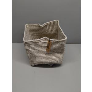 COMFY-HOMI Storage Basket for Shelves, Woven Baskets for Storage, Cotton Rope Basket for Toys,Towel Baskets, Toy Storage Organizer, Storage Cube Bin, Organization and Storage-All Brown (1 PCS)